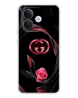 Чехол для Xiaomi Redmi Note 17 Pro с картинкой «Gucci — неоновая роза»