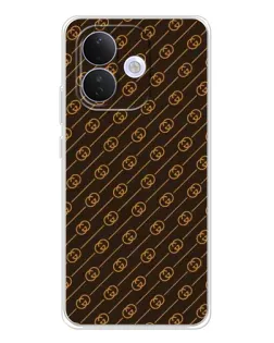 Чехол для Xiaomi Redmi Note 17 Pro с картинкой «Gucci — золотые диагонали»