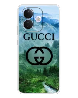 Чехол для Xiaomi Redmi Note 17 Pro с картинкой «Gucci — горный пейзаж»