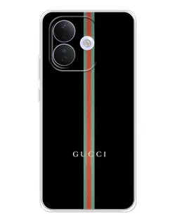 Чехол для Xiaomi Redmi Note 17 Pro с картинкой «Gucci — строгая линия»