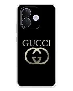 Чехол для Xiaomi Redmi Note 17 Pro с картинкой «Gucci — золото на черном»