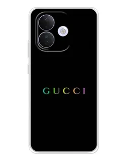 Чехол для Xiaomi Redmi Note 17 Pro с картинкой «Gucci — неоновый минимализм»