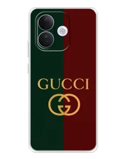 Чехол для Xiaomi Redmi Note 17 Pro с картинкой «Gucci — темно-зеленый градиент»