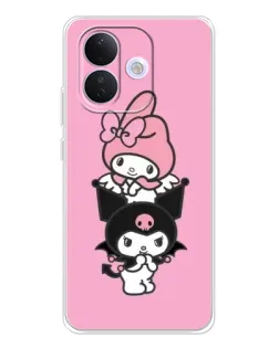 Чохол для Xiaomi Redmi Note 17 Pro з картинкою «My Melody та Kuromi»