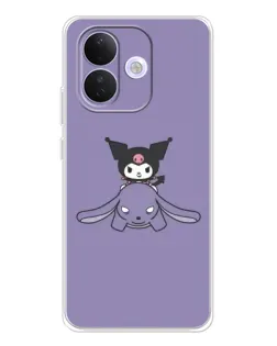 Чохол для Xiaomi Redmi Note 17 Pro з картинкою «Kuromi на ліловому фоні»