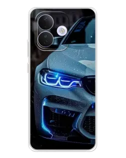 Чехол для Xiaomi Redmi Note 17 Pro с картинкой «Взгляд BMW с синими фарами» Чехол для Xiaomi Redmi Note 17 Pro с картинкой «Взгляд BMW с синими фарами»