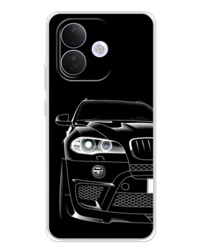 Чехол для Xiaomi Redmi Note 17 Pro с картинкой «Темный силуэт BMW»