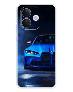 Чехол для Xiaomi Redmi Note 17 Pro с картинкой «Голубая BMW M4» Чехол для Xiaomi Redmi Note 17 Pro с картинкой «Голубая BMW M4»