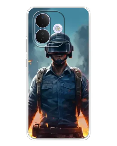 Чехол для Xiaomi Redmi Note 17 Pro с картинкой «PUBG — реалистичный герой»