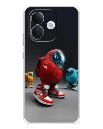 Чехол для Xiaomi Redmi Note 17 Pro с картинкой «Among Us — 3D стиль»