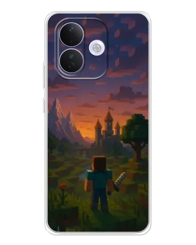 Чехол для Xiaomi Redmi Note 17 Pro с картинкой «Стив у башни»
