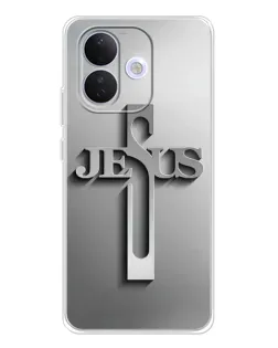 Чехол для Xiaomi Redmi Note 17 Pro с картинкой «Металлический крест Jesus» Чехол для Xiaomi Redmi Note 17 Pro с картинкой «Металлический крест Jesus»