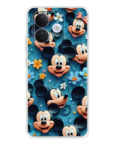 Чехол для Xiaomi Redmi Note 17 Pro с картинкой «Паттерн Микки и Минни»