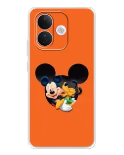 Чехол для Xiaomi Redmi Note 17 Pro с картинкой «Сердце Микки Минни»
