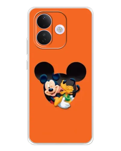 Чехол для Xiaomi Redmi Note 17 Pro с картинкой «Сердце Микки Минни»