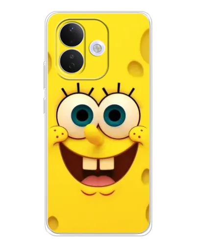 Чехол для Xiaomi Redmi Note 17 Pro с картинкой «Губка Боб улыбка»