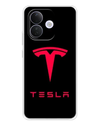 Чехол для Xiaomi Redmi Note 17 Pro с картинкой «Tesla Red Logo»