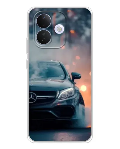 Чехол для Xiaomi Redmi Note 17 Pro с картинкой «Mercedes — ночной город»
