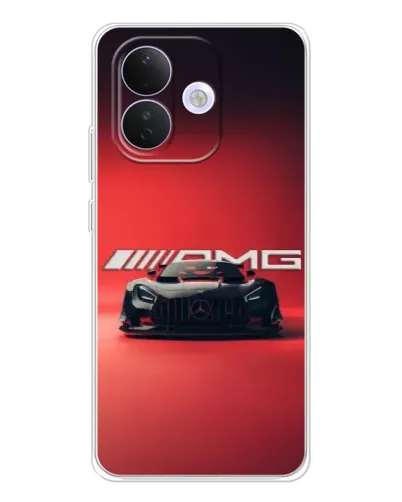 Чехол для Xiaomi Redmi Note 17 Pro с картинкой «Mercedes AMG — красная линия»