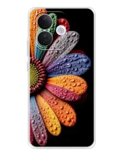 Чохол для Xiaomi Redmi Note 17 Pro з картинкою «Райдужна квітка»