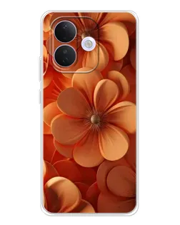 Чохол для Xiaomi Redmi Note 17 Pro з картинкою «Помаранчева макро квітка»