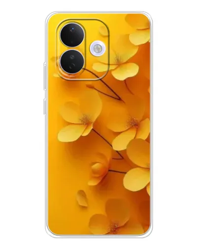 Чехол для Xiaomi Redmi Note 17 Pro с картинкой «Золотые лепестки»