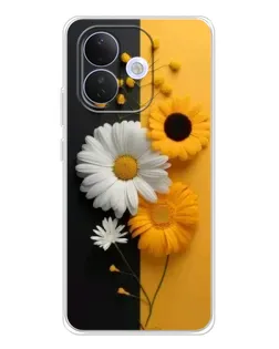 Чохол для Xiaomi Redmi Note 17 Pro з картинкою «Соняшник та ромашка»