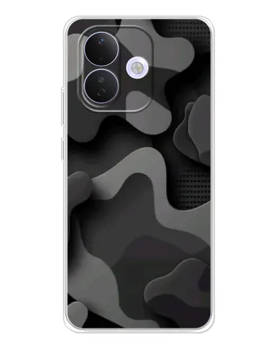 Чехол для Xiaomi Redmi Note 17 Pro с картинкой «Темный абстрактный камуфляж»