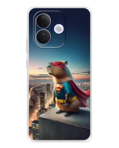 Чехол для Xiaomi Redmi Note 17 Pro с картинкой «Капи-мен супергерой»