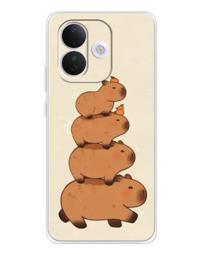Чехол для Xiaomi Redmi Note 17 Pro с картинкой «Башня из капибар»