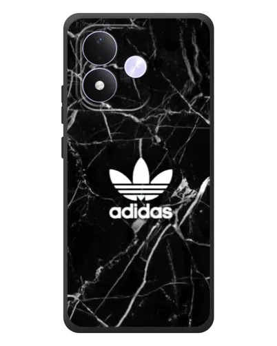 Чехол для Xiaomi Redmi Note 17 с картинкой «Белый мрамор Adidas»