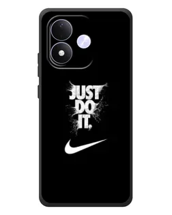 Чехол для Xiaomi Redmi Note 17 с картинкой «Текстовый принт Nike»