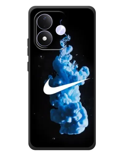 Чехол для Xiaomi Redmi Note 17 с картинкой «Nike и синий дым»