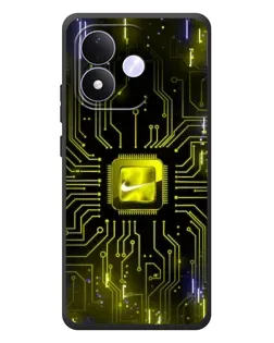 Чехол для Xiaomi Redmi Note 17 с картинкой «Nike — золотая искра»