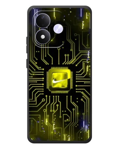 Чехол для Xiaomi Redmi Note 17 с картинкой «Nike — золотая искра»