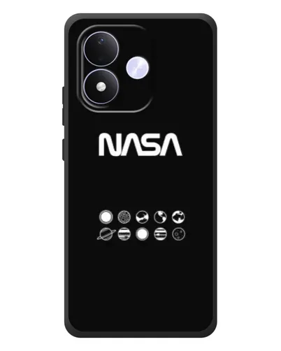 Чехол для Xiaomi Redmi Note 17 с картинкой «NASA — технический принт»