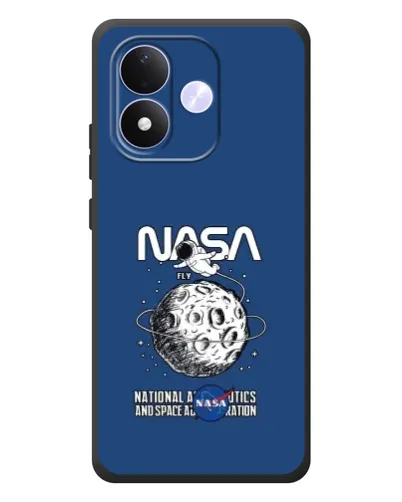 Чехол для Xiaomi Redmi Note 17 с картинкой «NASA — лунная миссия»
