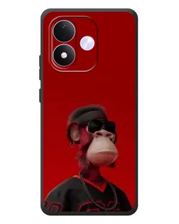 Чехол для Xiaomi Redmi Note 17 с картинкой «Bored Ape в красном» Чехол для Xiaomi Redmi Note 17 с картинкой «Bored Ape в красном»