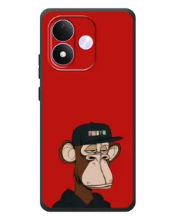 Чехол для Xiaomi Redmi Note 17 с картинкой «Bored Ape — красный фон» Чехол для Xiaomi Redmi Note 17 с картинкой «Bored Ape — красный фон»
