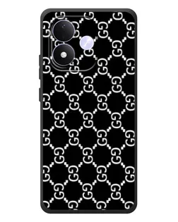 Чехол для Xiaomi Redmi Note 17 с картинкой «Gucci — сетчатый паттерн» Чехол для Xiaomi Redmi Note 17 с картинкой «Gucci — сетчатый паттерн»