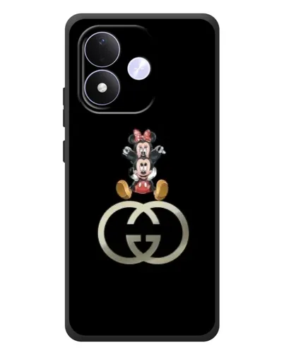 Чехол для Xiaomi Redmi Note 17 с картинкой «Минни Маус на лого»
