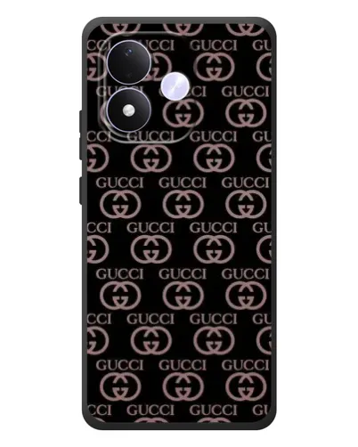 Чехол для Xiaomi Redmi Note 17 с картинкой «Классическая монограмма Gucci»