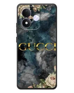 Чехол для Xiaomi Redmi Note 17 с картинкой «Абстрактные цветы Gucci» Чехол для Xiaomi Redmi Note 17 с картинкой «Абстрактные цветы Gucci»