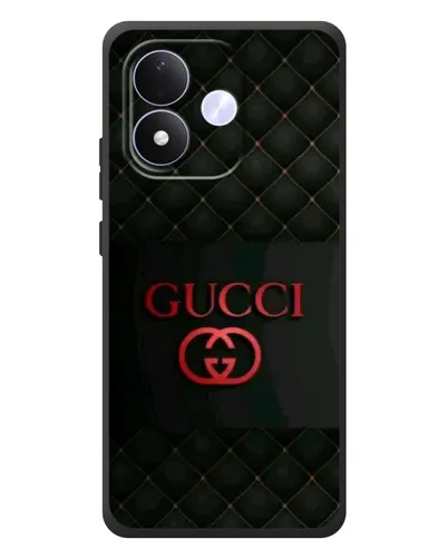 Чехол для Xiaomi Redmi Note 17 с картинкой «Gucci — стеганый черный»