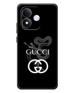 Чехол для Xiaomi Redmi Note 17 с картинкой «Gucci — серебряная змея» Чехол для Xiaomi Redmi Note 17 с картинкой «Gucci — серебряная змея»