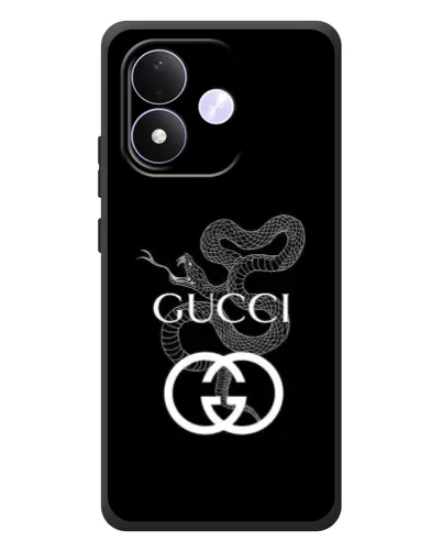 Чехол для Xiaomi Redmi Note 17 с картинкой «Gucci — серебряная змея»