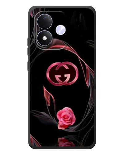 Чехол для Xiaomi Redmi Note 17 с картинкой «Gucci — неоновая роза»