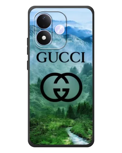 Чехол для Xiaomi Redmi Note 17 с картинкой «Gucci — горный пейзаж»