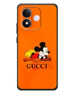 Чехол для Xiaomi Redmi Note 17 с картинкой «Микки Маус Gucci — оранж» Чехол для Xiaomi Redmi Note 17 с картинкой «Микки Маус Gucci — оранж»