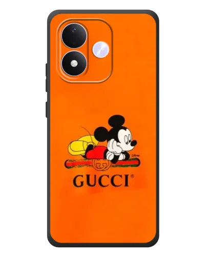 Чохол для Xiaomi Redmi Note 17 з картинкою «Міккі Маус Gucci — помаранч» Чохол для Xiaomi Redmi Note 17 з картинкою «Міккі Маус Gucci — помаранч»